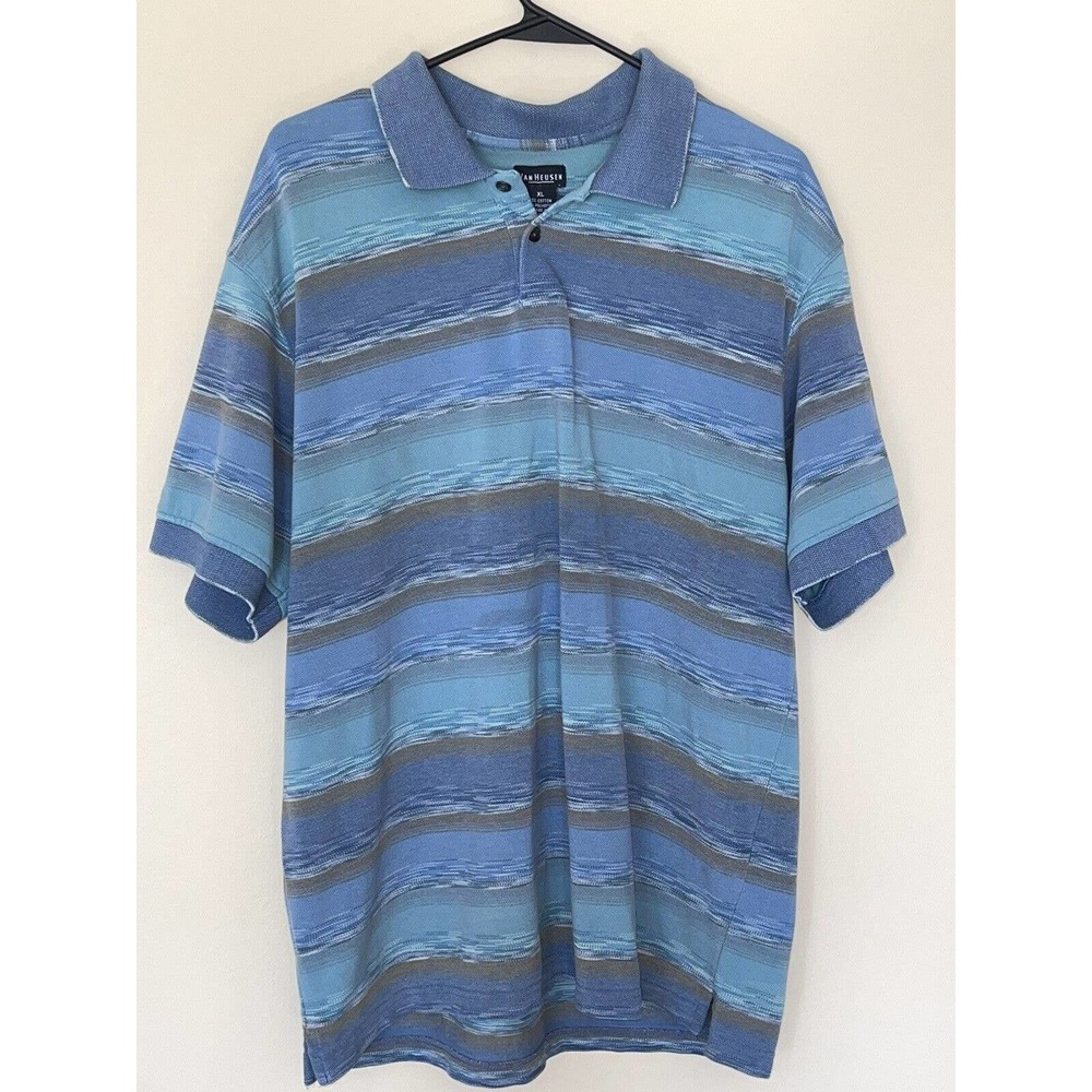 Van Heusen Blue green‎ Tan Polo Mens Size XL - Picture 3 of 3